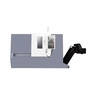 Care este principiul de funcționare al unui strung CNC cu pat înclinat?